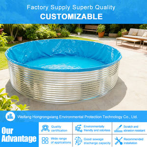 Équipement en acier ondulé carré galvanisé à chaud <span class=keywords><strong>1000L</strong></span>-500000L RAS d'aquiculture de cuvette de réservoir courant cultivant ISO9001 - Product Image 5