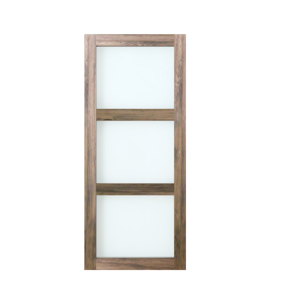 Nội thất Full-Lite khung gỗ và Frosted/rõ ràng Kính Barn <span class=keywords><strong>Door</strong></span> slab với phần cứng Kit cho ngôi nhà - Product Image 4