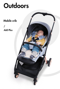 Pouch A60 cộng với Ghế xoay đổi mới ngoài trời Trung Quốc phong cách xe đẩy em bé - Product Image 3