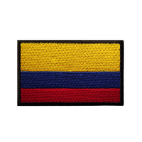 Écussons brodés Velcro drapeaux multinations certifiés CE, badges rectangulaires drapeaux nationaux, accessoires personnalisés pour équipement extérieur