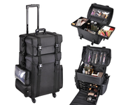 Valise de maquillage à roulettes 2 en 1, nouvelle collection, professionnelle de la chine