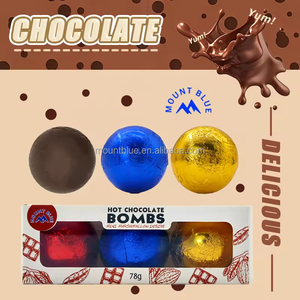 <span class=keywords><strong>Prix</strong></span> d'usine Délicieux Chocolat chaud Chocolat au lait noir Motif <span class=keywords><strong>boule</strong></span> Accepte la personnalisation <span class=keywords><strong>Boule</strong></span> de chocolat solide pour les fêtes Bombe de chocolat - Product Image 6