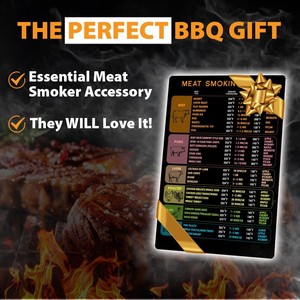 Tùy chỉnh nhà bếp từ cheat tấm văn bản lớn hơn mục tiêu nhiệt độ thời gian BBQ PELLET hút thuốc nướng thịt hút hướng dẫn nam châm - Product Image 5