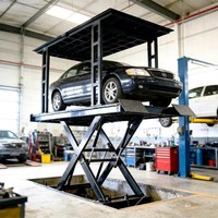 Lève-voiture à ciseaux hydraulique 3,5-8 tonnes, certification CE, lève-voiture à ciseaux à levée complète pour garage privé