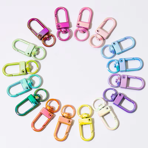 High Quality <strong>Swivel</strong> Snap Hooks <strong>Key</strong> <strong>Rings</strong> Metal Lanyard Keychain Hook Colorful Electroplated Lobster <strong>Clasps</strong> Alloy <strong>Key</strong> Chain <strong>Ring</strong> - Product Image 2