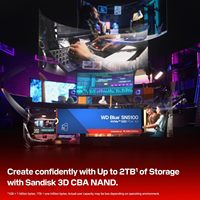 قرص صلب داخلي SN5100 أزرق اللون بسعة 1 تيرابايت، NVMe SSD M.2 2280، PCIe الجيل الرابع 4.0، سرعات قراءة تصل إلى 7,100 ميجابايت/ثانية، تخزين للكمبيوتر الشخصي/أجهزة الكمبيوتر المحمولة