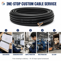 Câble rond flexible en cuivre nu isolé PVC, certifié IEC 60227 RoHS, 1mm², 2,5mm², 2 conducteurs, 3 conducteurs, gaine PVC