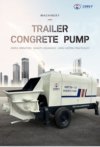 Bomba de Concreto Móvil Diésel Corey HBT60, Bomba de Concreto Hidráulica Portátil Montada en Remolque - Product Image 5