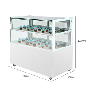 hot sale cake display fridge refrigerator chiller freezer for bakery stands showcase cabinet with defroster