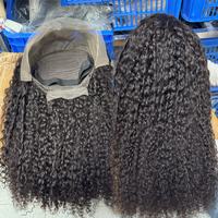 Perruque en cheveux indiens bruts en gros, perruques frontales en dentelle HD suisse, cheveux humains alignés sur les cuticules, cheveux vierges Remy bruts, perruque longue bouclée coupe pixie profonde