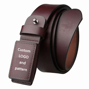 Classic Custom <strong>New</strong> Split Leather Alloy Pin Buckle <strong>Man</strong> <strong>Belt</strong> for Casual Dress Pants Cow Hide Leather <strong>Belts</strong> - Product Image 1