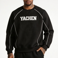 Sweat-shirt personnalisé en coton à col rond pour hommes, sweats à capuche et sweats oversize, streetwear pour hommes