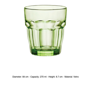 Vaso de Bar Bormioli Rocco Green Rock, 27 cl, Templado, Altura 9.3 cm, Diámetro 8.4 cm - Product Image 3