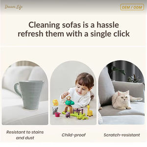 Plaid de canapé de luxe en chenille DL, résistant aux animaux, doux comme du velours, housse décorative pour canapé, taille personnalisée, logo géométrique - Product Image 3