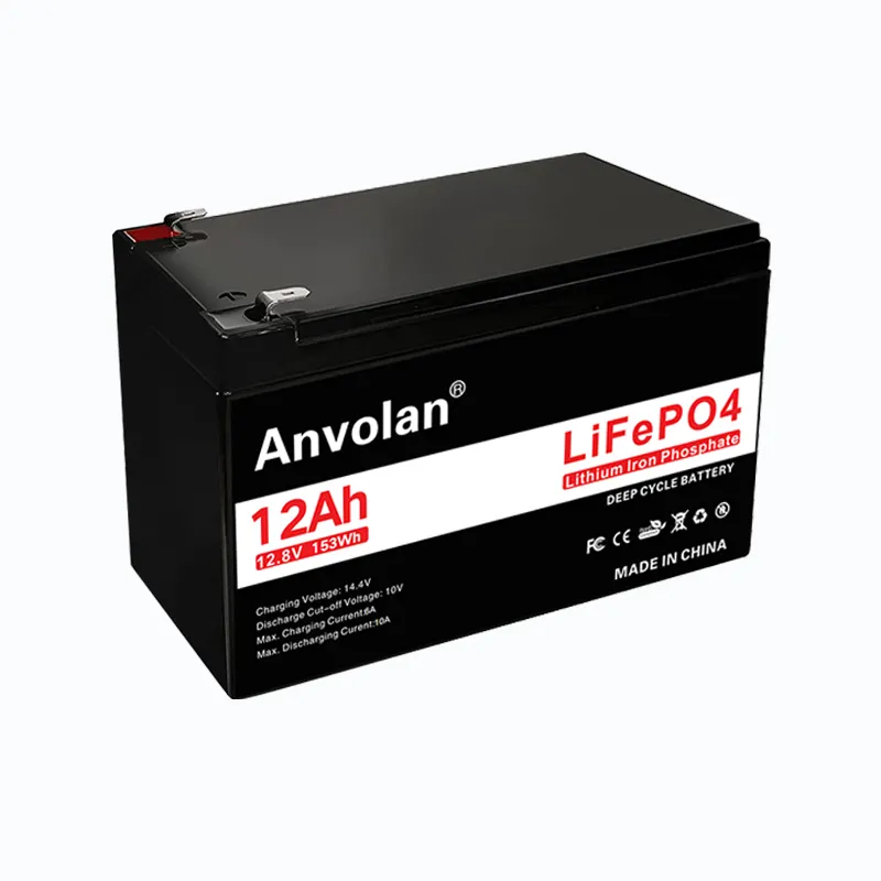 Hoge Kwaliteit Lithium-Ion Batterij 12V 6Ah 12Ah 18Ah 24Ah 30Ah 50Ah 100Ah Lifepo4 Batterij
