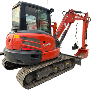 Mini-excavatrice Kubota KX165-5 d'occasion, d'origine japonaise, 6 tonnes, 6T, KX 165, excavatrice compacte sur chenilles d'occasion, Excavadora, matériel de chantier - Product Image 1