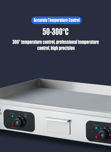 Restaurant Commercial Flat Top Plaque Électrique En Acier Inoxydable Taiyaki Pancake BBQ <span class=keywords><strong>Grill</strong></span> Bon Prix 220V <span class=keywords><strong>2500W</strong></span> pour L'extérieur 1 - Product Image 6