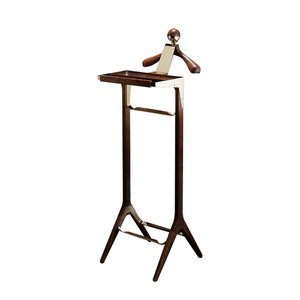 Exclusivo Perchero Moderno Minimalista con Forma de Robot, de Madera, Independiente, con 2 Ganchos, 45x45x140cm, para Apartamentos de Lujo - Product Image 1