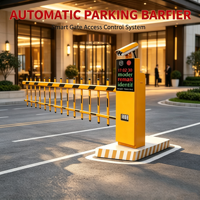 Barrière automatique de parking, système de stationnement extérieur intelligent avec bras droit, barrière de sécurité rétractable en acier inoxydable