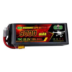 22.2V RC 드론 배터리 FPV 리포 배터리 4S 14.8V 3700/4200/5200/6000/6500/7000/8000/9000mAh 100C 6s 리포 배터리 (드론 장난감용) - Product Image 5