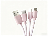 Kabel Pengisi Daya Cepat Multi USB Portabel 4 in 1 Tipe-C Mini Berkualitas Tinggi untuk Hadiah Promosi