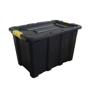 14.5Gallon 55L Nhiệm Vụ Nặng Nề Hộp Màu Đen <span class=keywords><strong>Container</strong></span> Công Cụ Lưu Trữ Bin Nhựa Lưu Trữ Hộp - Product Image 3