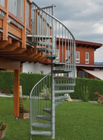 Kit d'escalier en colimaçon personnalisé pour l'installation en DIY dans les bâtiments commerciaux, les bureaux ou les espaces de vente au détail