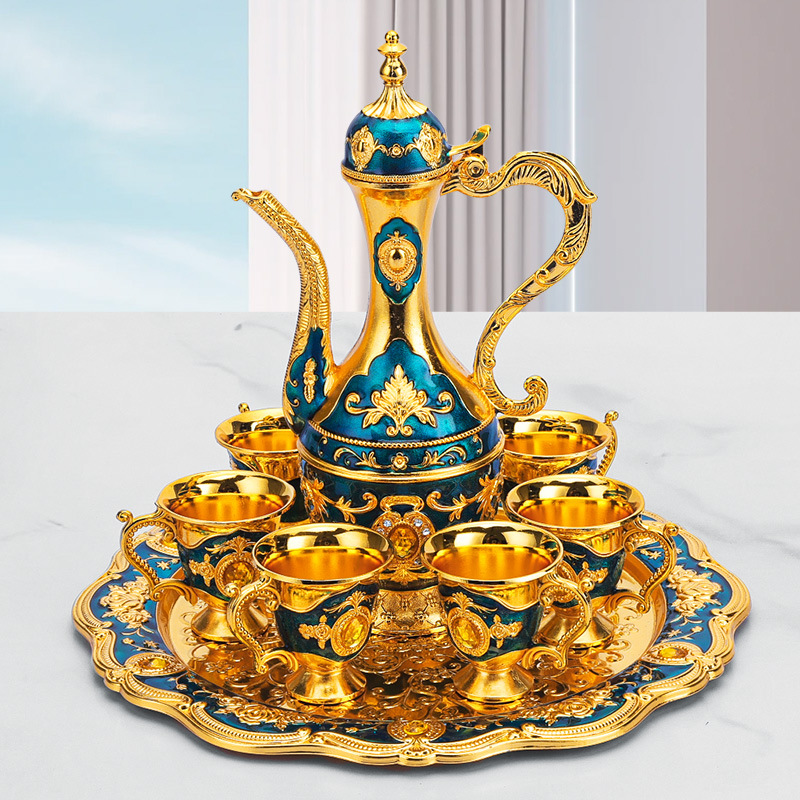 (Small Shell Wine Set) Golden Orchid