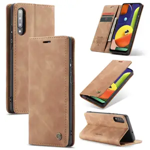 CaseMe yeni cep telefonu kılıfı Samsung A50s A10S A20S A40S A70S cüzdan deri İnce telefon kapak Samsung A50 Flip Case