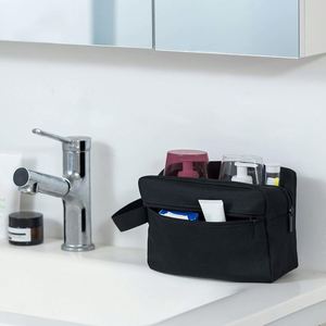 Lightweight Travel Cosmetic Organizer Women Men's Hanging Dopp <b>Kit</b> Shaving Compartment Black Small <b>Tool</b> <b>Bag</b> - Product Image 2