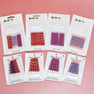 Candeline di Compleanno Colorate con Cuori Stampati, Popolari e Bestseller <span class=keywords><strong>2026</strong></span>, Forniture per Feste - Product Image 3