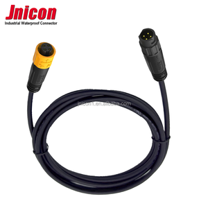 Jnicon m12 זכר 2 3 4 5 pin ip67 עמיד למים 7a כוח תעשייתי חוט מחבר כבל - Product Image 2