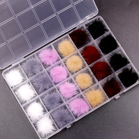 Kit de boîtes à Pom Pom magnétiques pour ongles, 24 grilles, meilleures ventes