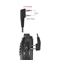 Haute qualité sécurité acoustique Tube écouteur Fbi talkie-walkie écouteur casque pour Baofeng Radio bidirectionnelle 888s UV-5R UV-82