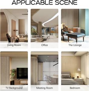 Paneles Acústicos de Madera Contrachapada, Revestimiento de Pared de Listones de Madera MDF, Paneles Acústicos para Techo - Product Image 4