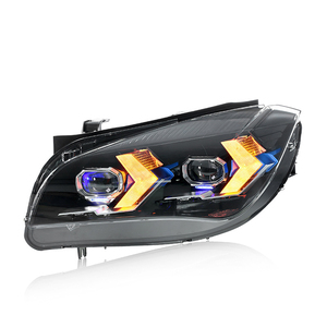Conjunto de Faros Delanteros para <span class=keywords><strong>BMW</strong></span> <span class=keywords><strong>X1</strong></span> E84 2010-2015 con Luces LED DRL Blancas/Amarillas Intercambiables Estilo Flecha - Product Image 2