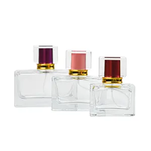 Frascos de perfume de cristal de alta qualidade - elegante, design personalizado para embalagens de fragrâncias diferentes