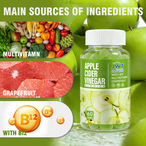 Gomitas de Vinagre de Sidra de Manzana con Vitamina B12, Quemagrasas, Suplemento para la Salud Digestiva, Inmunológica y de Belleza para Adultos - Product Image 4