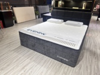 Cadre de lit mural moderne sans charnières, design compact, durable, avec matelas et tête de lit, garantie 10 ans, conforme aux normes d'exportation