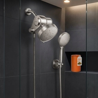 Ensemble de filtration compact pour pomme de douche d'hôtel