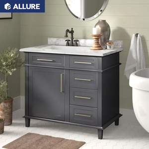 Allure di vimini 30 inch salon tabella di preparazione del dissipatore di calore blu hotel motel armadi <span class=keywords><strong>bagno</strong></span> vanità in malesia - Product Image 2