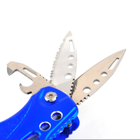 Outils multifonctionnels de haute qualité en acier inoxydable, clé à molette réglable, couteau, clé à douille, ouvre-bouteille, 17,7 cm, survie en plein air