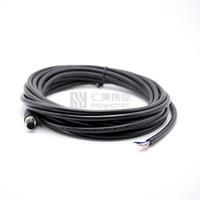 Connecteur circulaire M8 6 broches mâle A Code IP68 câble de capteur M8 étanche câble de moulage mâle 6 pôles