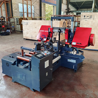 Scie à ruban horizontale CNC de haute précision GHSZ4235, nouvelle machine-outil à tensionnement manuel de la lame, moteur 4.0Kw, engrenage