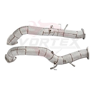 ท่อลงสแตนเลส Vortex สำหรับ Porsche 718 Cayman GT4 RS 4.0L พร้อมแผ่นกันความร้อนแบบอัพเกรดสำหรับเทอร์โบสมรรถนะสูง - Product Image 4