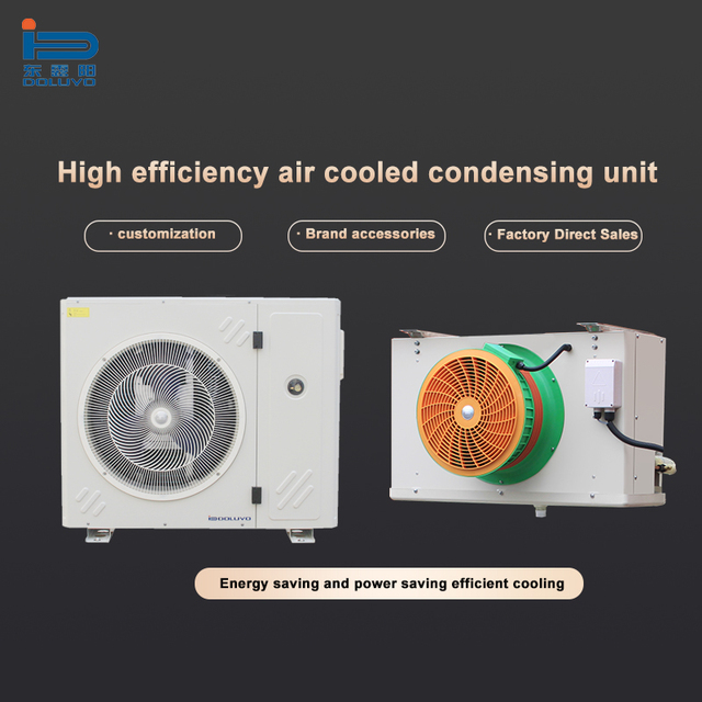 Copeland Scroll Cold Room Condensing Unit with Engine & Pump Energy Efficiency Low Noise for Supermarket Refrigeration Systems