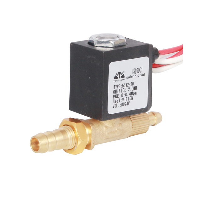 YONGCHUANG 5542 Brass 2 Way  Water air Steam Solenoid Valve Ac220v for Wielding Machine Steam Iron