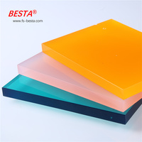 Plaque acrylique coulée BESTA PMMA - Haute transmission lumineuse, résistante aux intempéries, service de découpe sur mesure, options transparentes/colorées, 2-120 mm