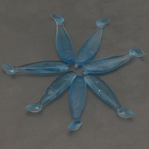Señuelo Suave en Forma de Pez de 2.5cm, Cebo de Silicona para Pesca de Lubina, Uso en Agua Dulce y Salada, Color Pez Azul Pequeño - Product Image 1