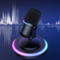 ONIKUMA M830 Microphone de jeu Haut-parleur RGB pour PC Ordinateur Streaming Enregistrement Microphone antibruit